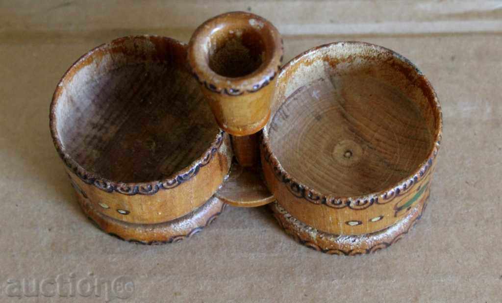 Δημοπρασία , ΠΑΛΙΟ ΞΥΛΙΝΟ ΠΥΡΟΓΡΑΦΗΜΕΝΟ ΑΛΑΤΙ ΜΠΑΧΑΡΙΚΑ ΑΛΑΤΙ