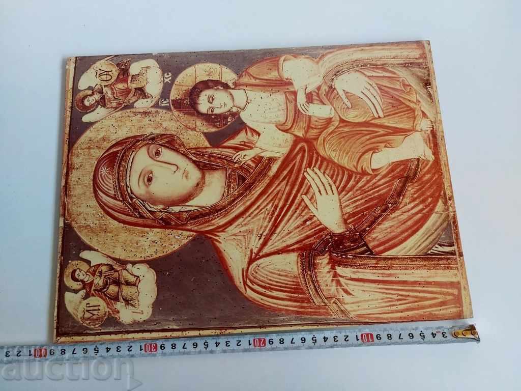 , ICONĂ REPRODUCERE SCENĂ RELIGIOASĂ FECIOARA MARIA IISUS HRISTOS cu preț € 12.00 | 23.47 BGN