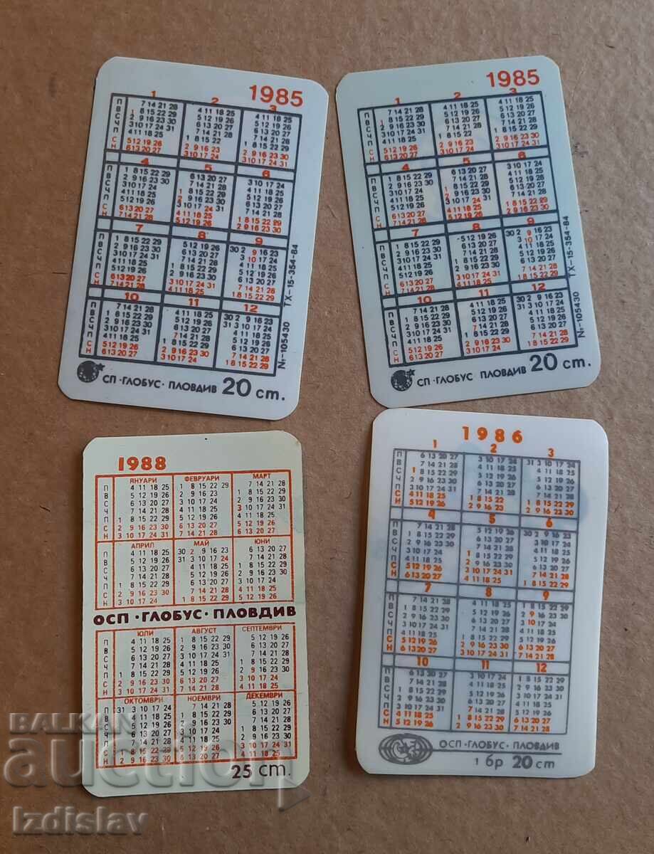 4 pieces of collectible cartoon character calendars with price 12.00 BGN | € 6.14 4 pieces of collectible cartoon character calendars with price 12.00 BGN | € 6.14