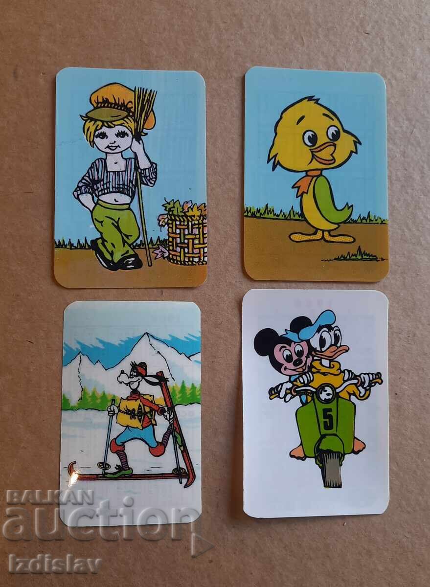 4 pieces of collectible cartoon character calendars 4 pieces of collectible cartoon character calendars