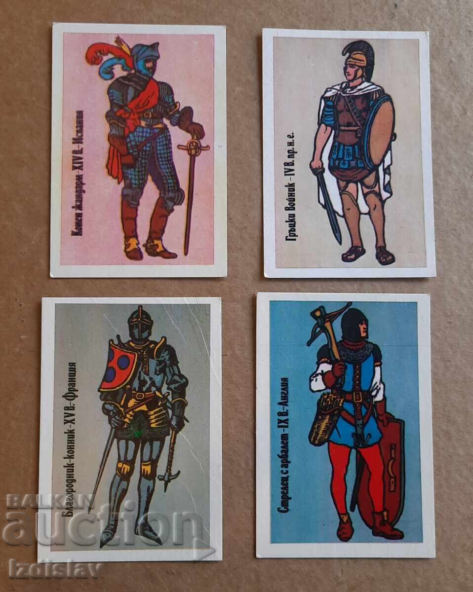 4 Pieces of Collectible Knight Calendars 4 Pieces of Collectible Knight Calendars