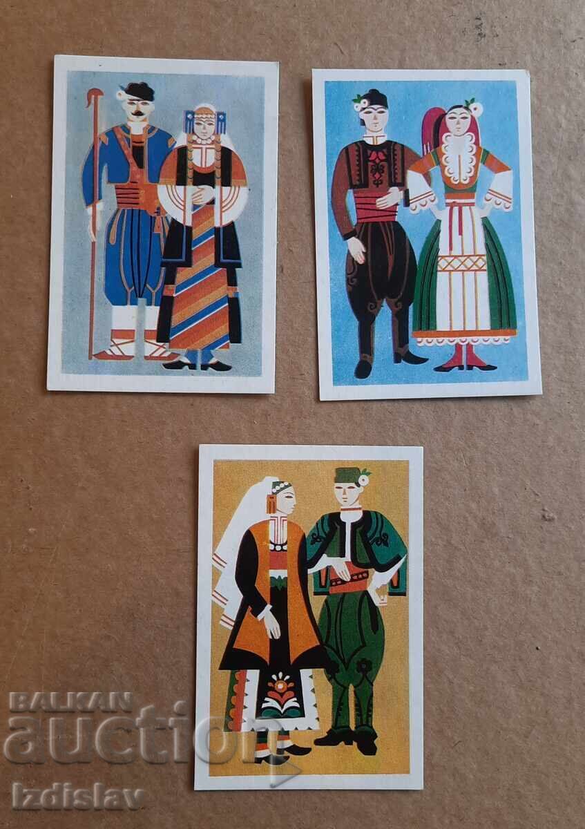 3 Pieces of Collectible Calendars: Folk Costumes 3 Pieces of Collectible Calendars: Folk Costumes