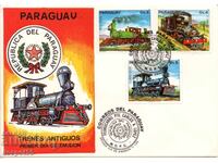 1983. Paraguay. Locomotives - Envelope "First Day"