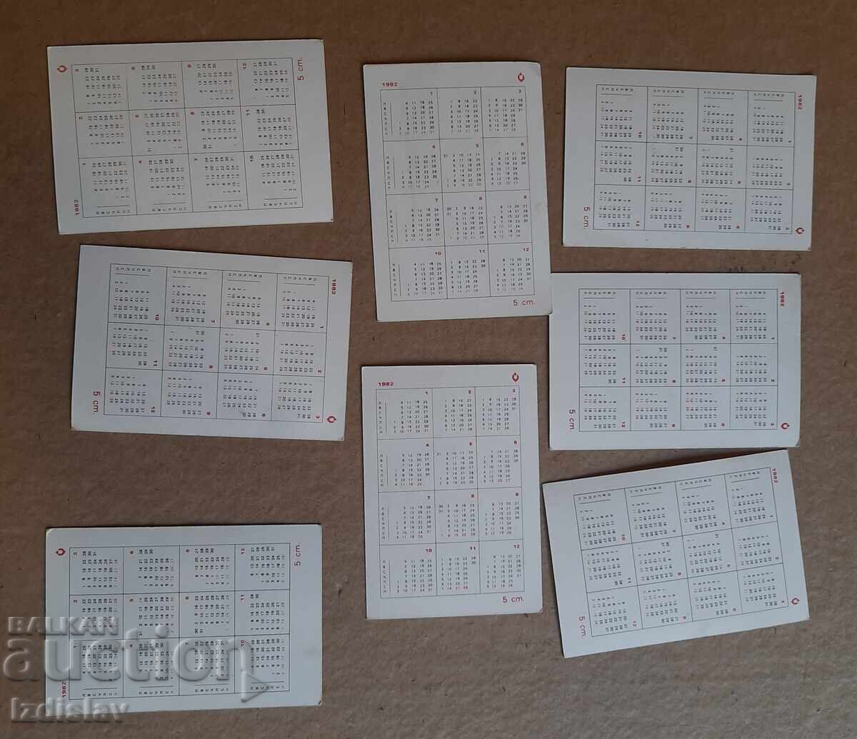 8 collectible animal calendar cards - 5 8 collectible animal calendar cards - 5