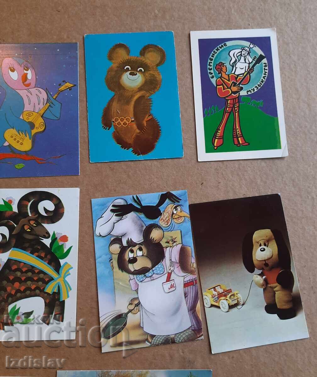 Auction  10 pieces of collectible fairy tale character calendars
