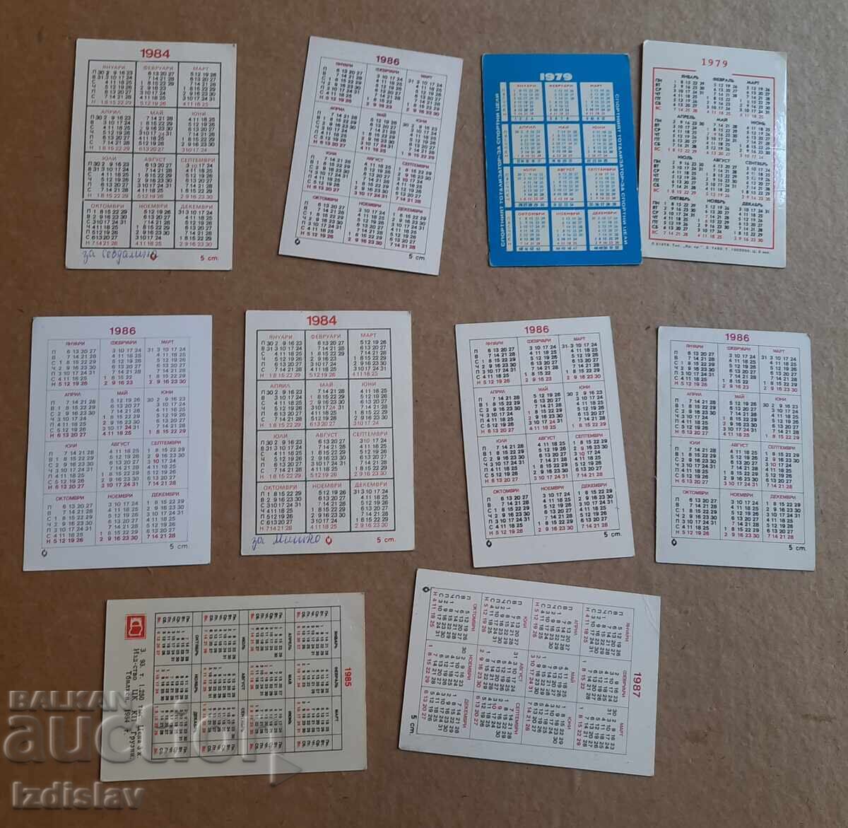 Delivery of 10 pieces of collectible fairy tale character calendars