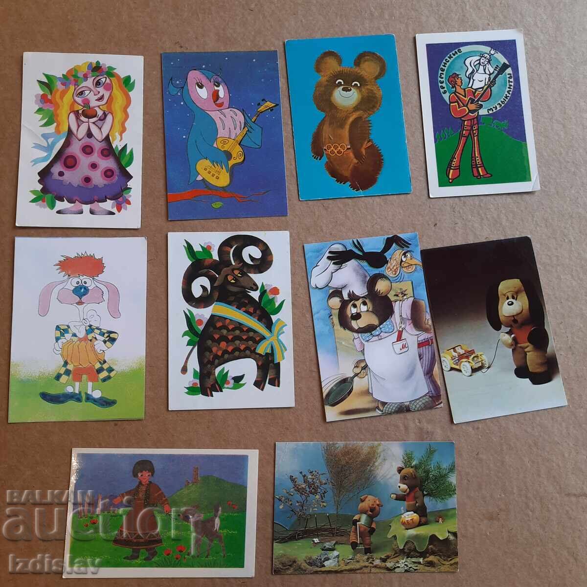 10 pieces of collectible fairy tale character calendars