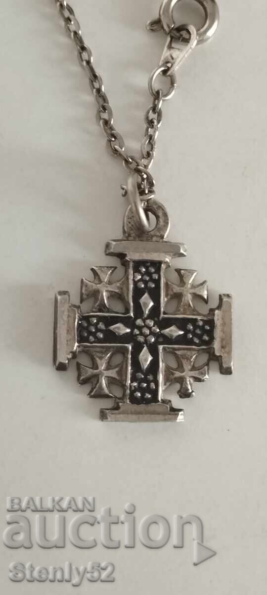 Cruce Ierusalim de la Sfântul Mormânt cu preț 20.00 BGN | € 10.23 Cruce Ierusalim de la Sfântul Mormânt cu preț 20.00 BGN | € 10.23