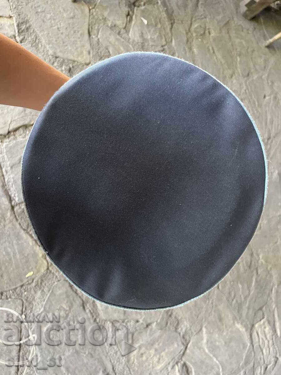Bulgarian Officer's Cap with Chin Strap and Blue Visor - 6