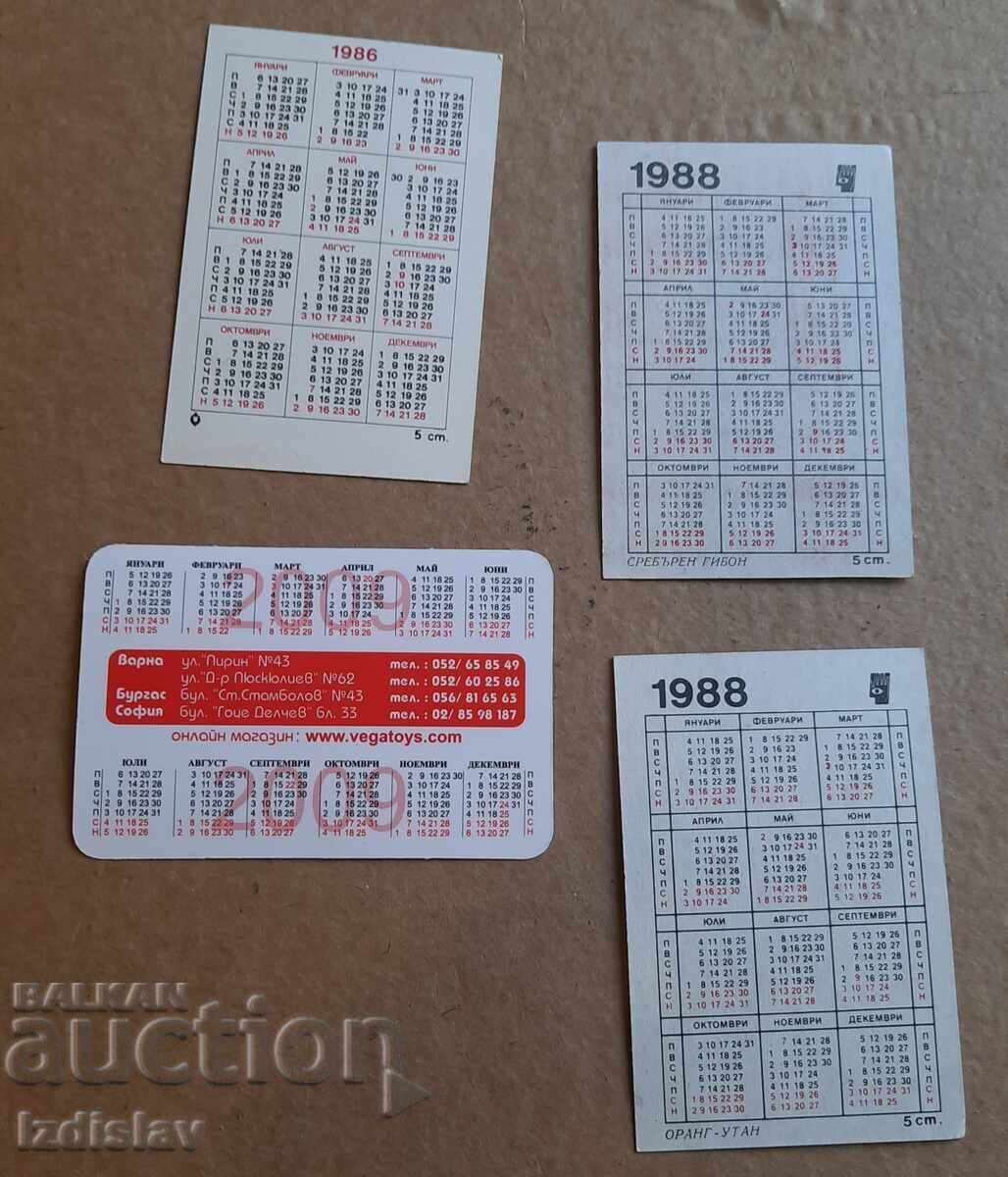 4 collectible calendar cards with price € 4.00 | 7.82 BGN 4 collectible calendar cards with price € 4.00 | 7.82 BGN