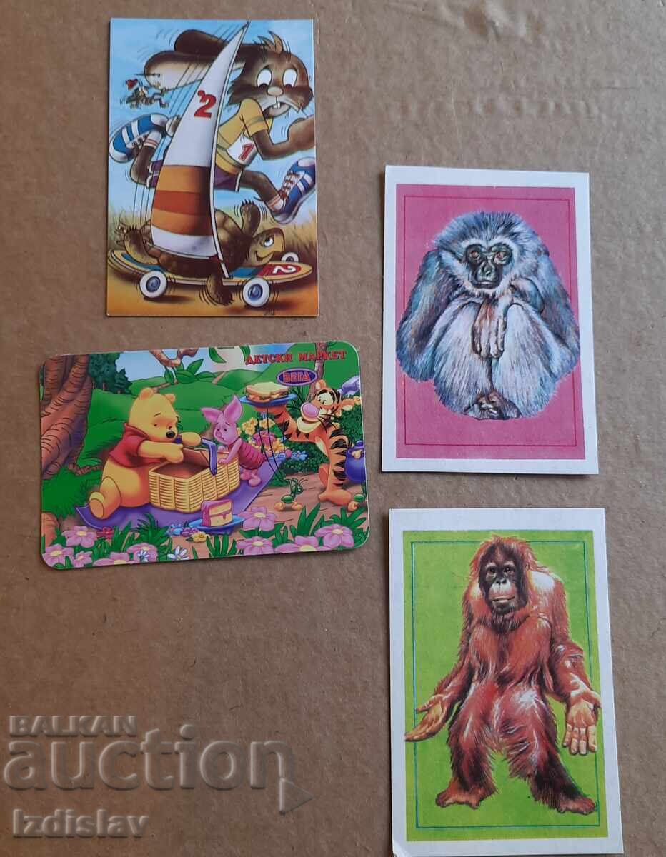 4 collectible calendar cards 4 collectible calendar cards
