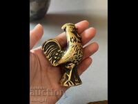 Figurină de bronz cocoș