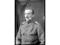 Γυάλινη φωτογραφική πλάκα. Αξιωματικός του 33ου Συντάγματος Σβίστοβ. Σβίστοβ