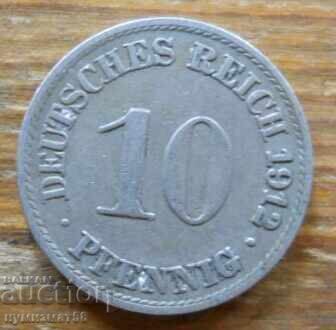 10 Pfennig 1912 - Γερμανία ( A ) 10 Pfennig 1912 - Γερμανία ( A )