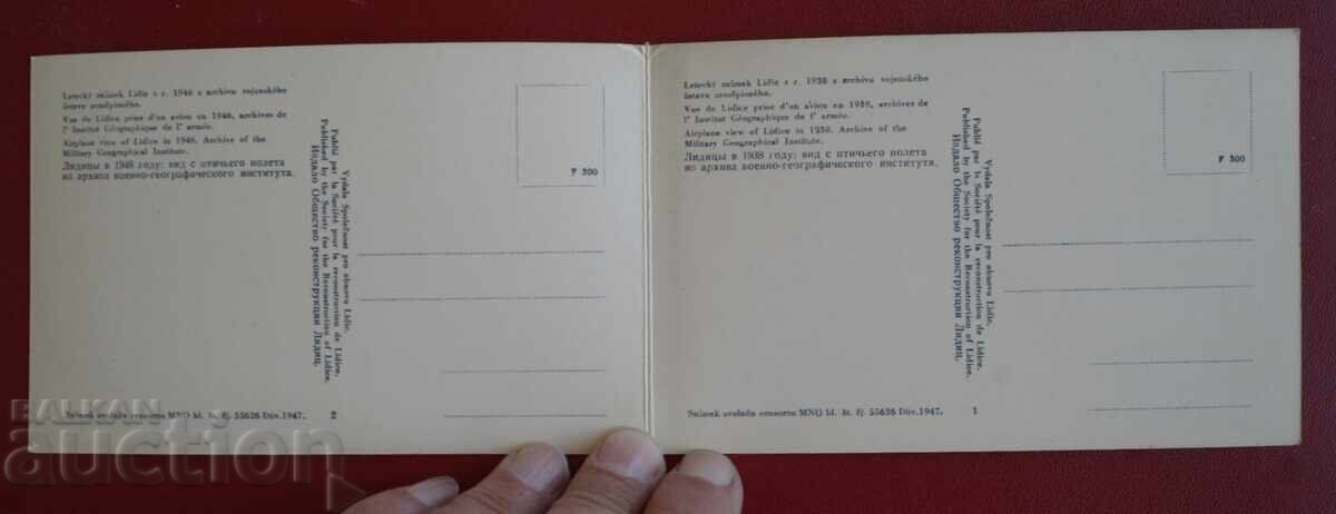 Delivery of Lidice - aerial photograph 1946 Delivery of Lidice - aerial photograph 1946