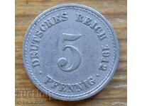 5 Pfennig 1912 - Germany ( A )