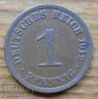 1 Pfennig 1912 - Γερμανία ( A )