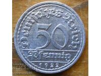 50 Pfennig 1922 - Germany ( F )