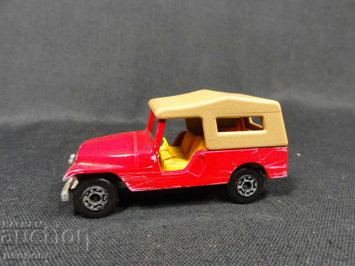 OLD RETRO METAL TROLLEY MATCHBOX ENGLAND CJ6 JEEP with price 20.00 BGN | € 10.23
