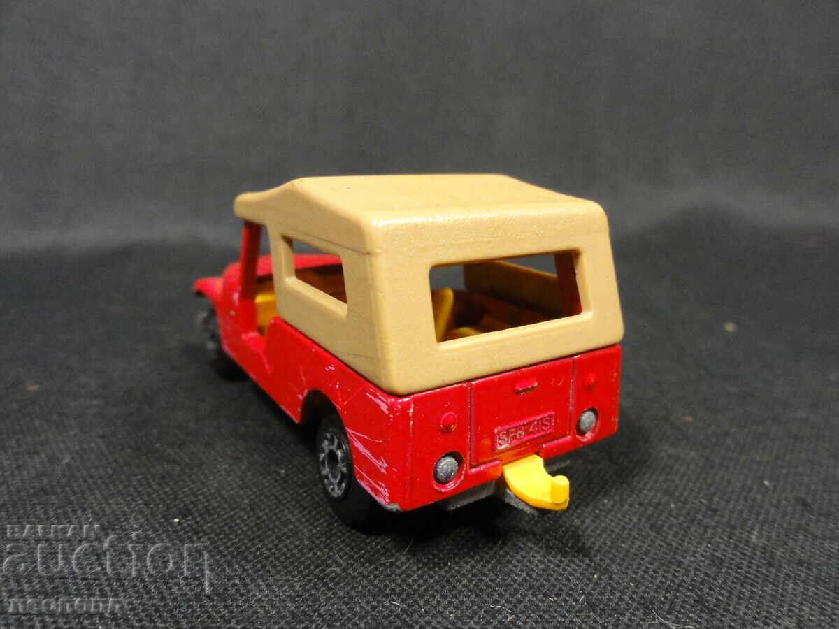 Auction  OLD RETRO METAL TROLLEY MATCHBOX ENGLAND CJ6 JEEP