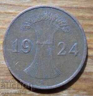 1 pfennig 1924 - Germany ( A ) reichspfennig with price 1.50 BGN | € 0.77