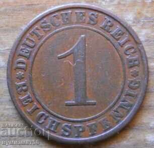 1 pfennig 1931 - Germany ( A ) reichspfennig