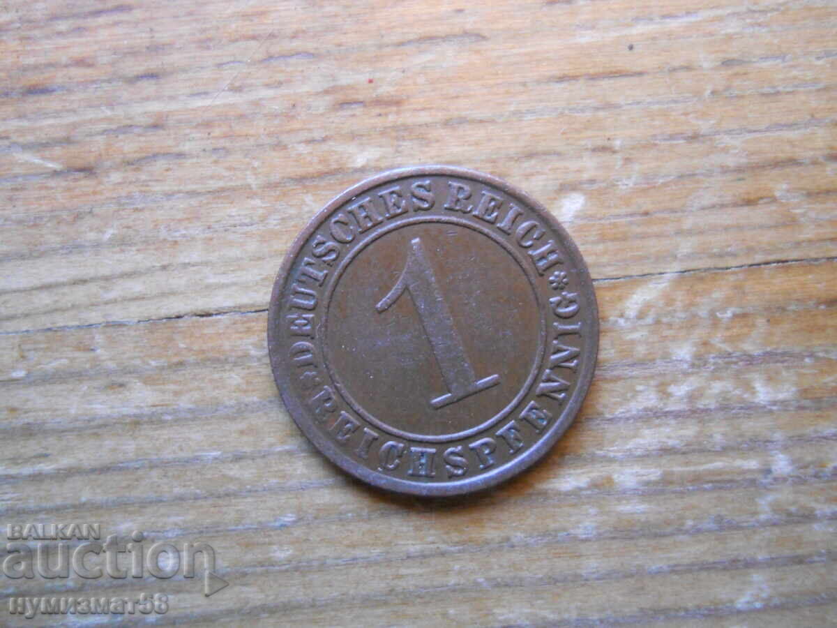 1 πφένιγκ 1934 g. - Γερμανία (Α) reichspfennig