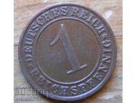 1 πφένιγκ 1934 g. - Γερμανία (Α) reichspfennig