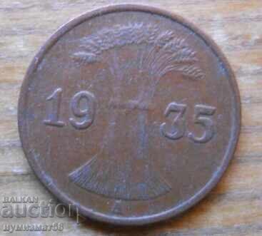 1 pfennig 1935 - Germania ( A ) reichspfennig cu preț € 0.80 | 1.56 BGN