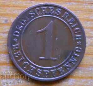 1 pfennig 1936 - Germania ( A ) reichspfennig