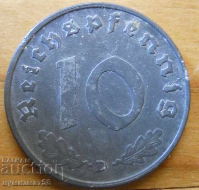 10 πφένιγκ 1940 - Γερμανία ( D ) 10 πφένιγκ 1940 - Γερμανία ( D )