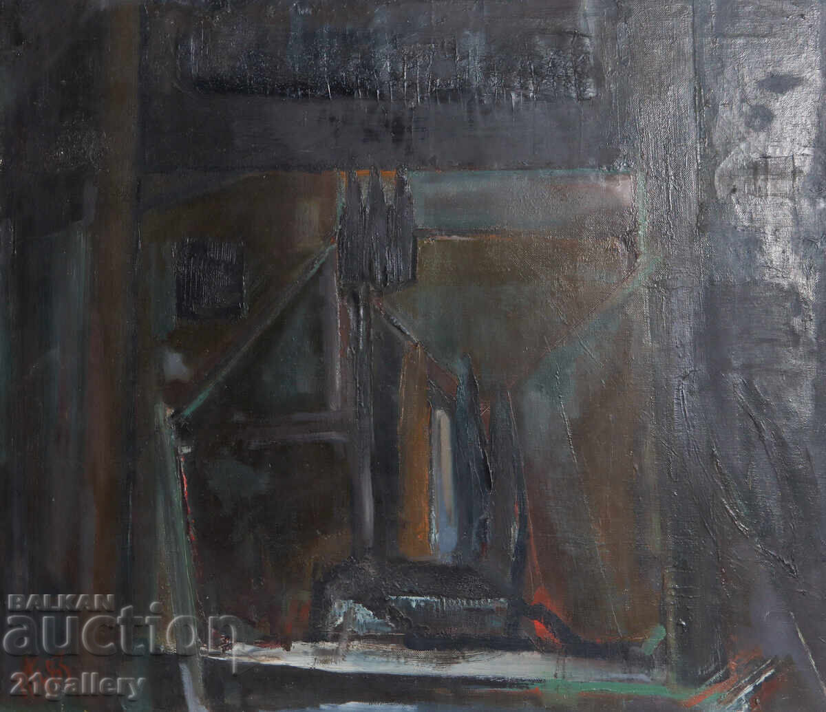 P. Tsanov / Oil paints, cityscape 1983