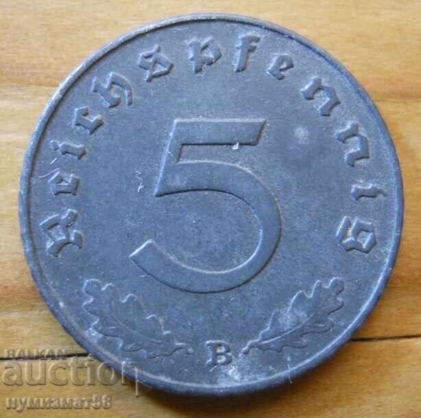 5 Pfennig 1941 - Germania (V) 5 Pfennig 1941 - Germania (V)