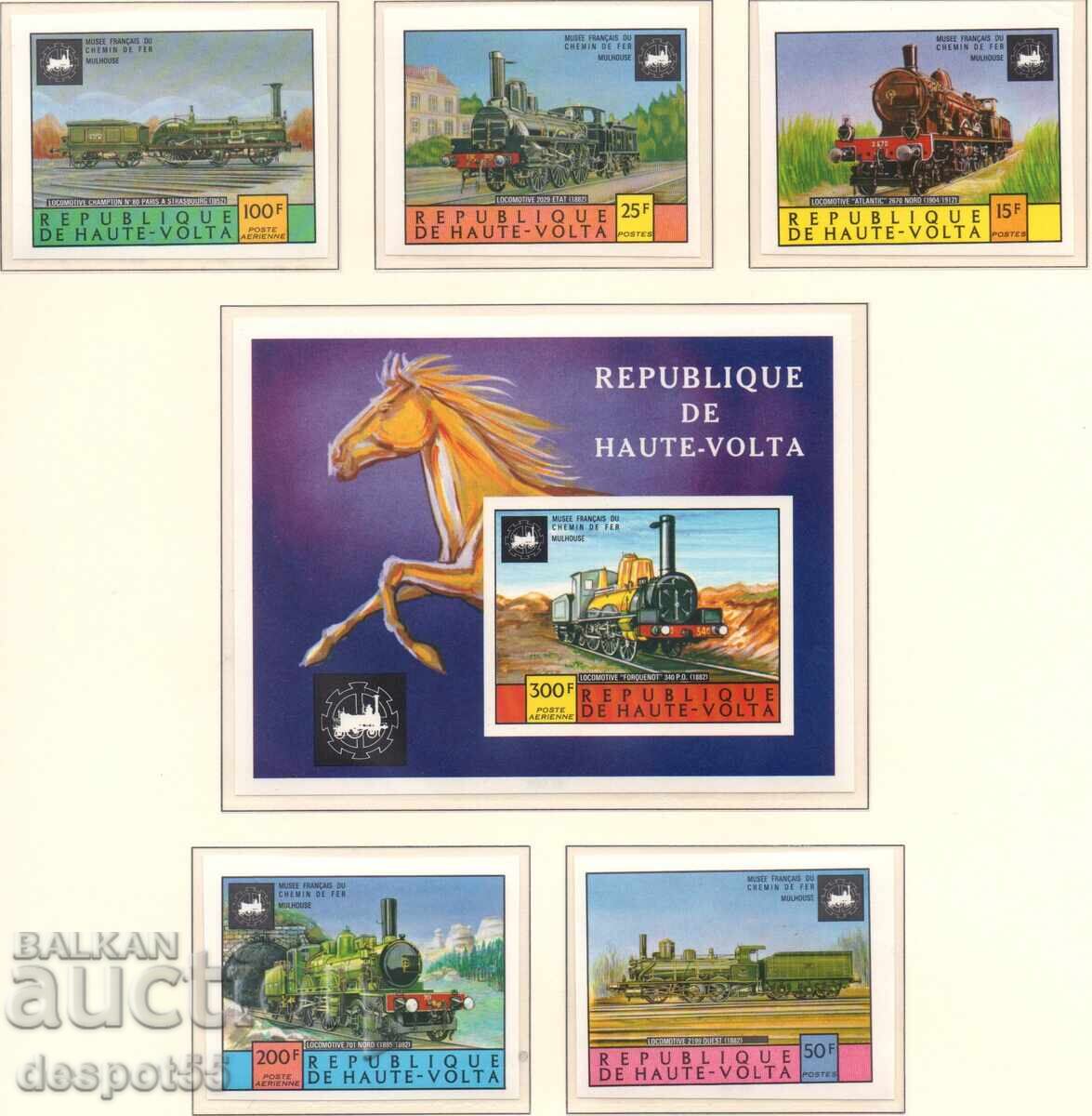 1975. Upper Volta. Locomotives in the French Railway Museum