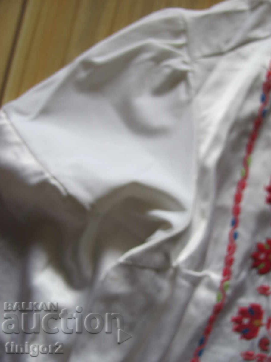 Vintage shirt for traditional costume, hand-embroidered, folk art - 6