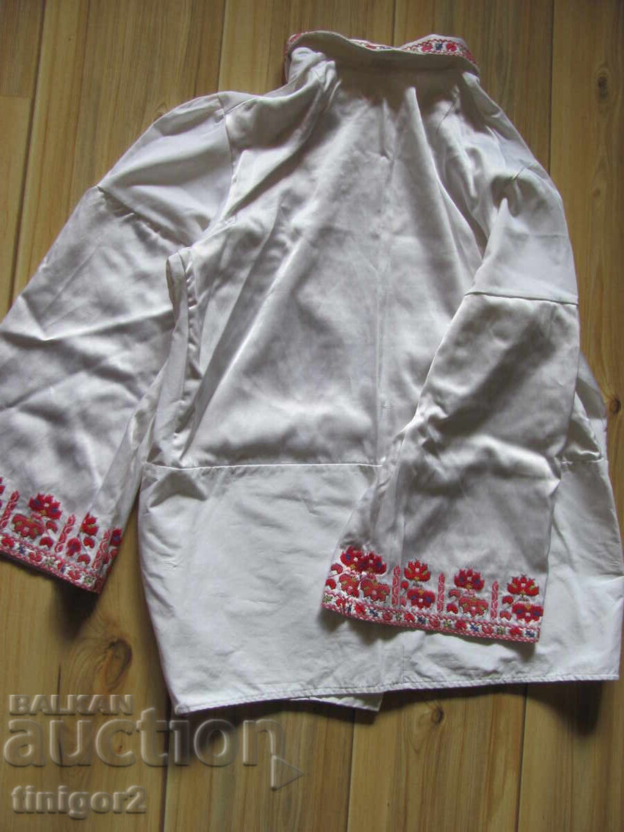 Vintage shirt for traditional costume, hand-embroidered, folk art - 7