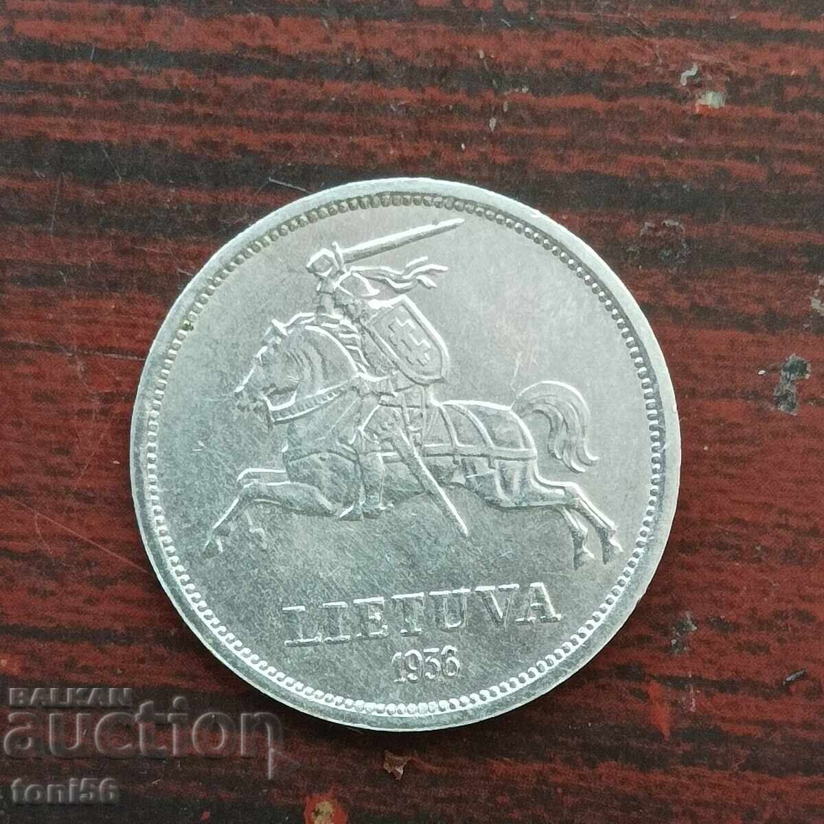 Lituania 5 litai 1936 UNC - argint cu preț 94.00 BGN | € 48.06 Lituania 5 litai 1936 UNC - argint cu preț 94.00 BGN | € 48.06