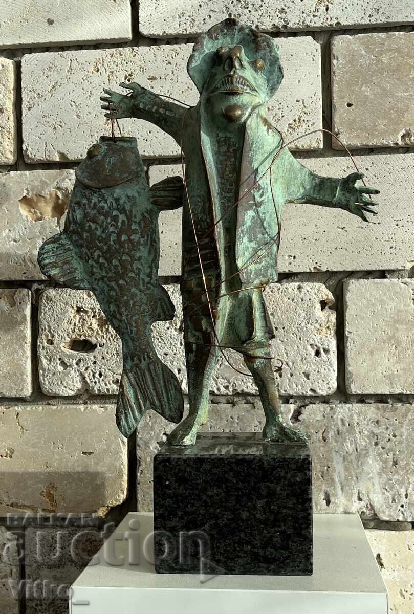 Σταυρί Καλίνοφ, γλυπτική, Ψαράς