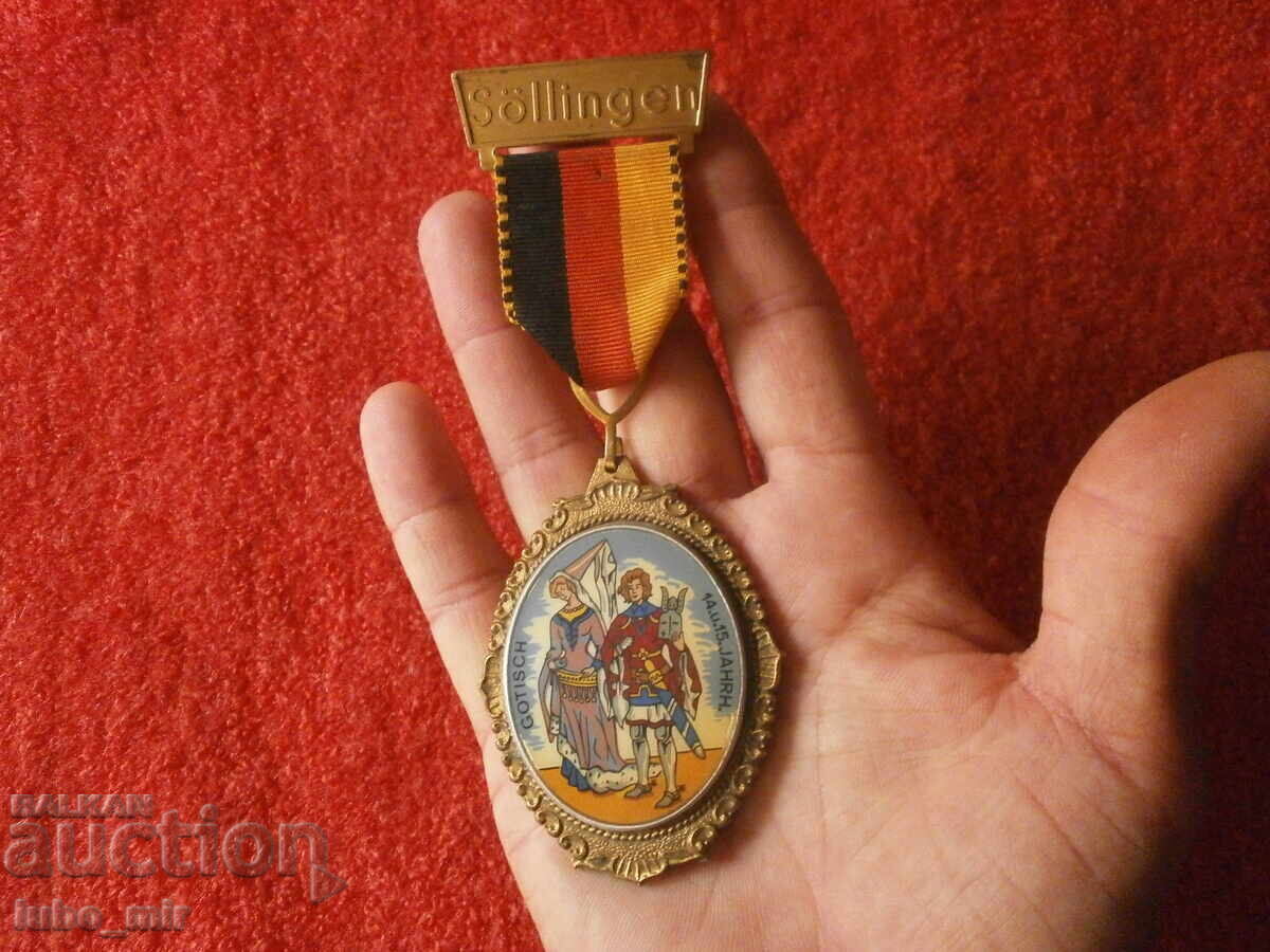 OLD GERMAN BRONZE CHEST BADGE - MEDAL - AWARD ? OLD GERMAN BRONZE CHEST BADGE - MEDAL - AWARD ?