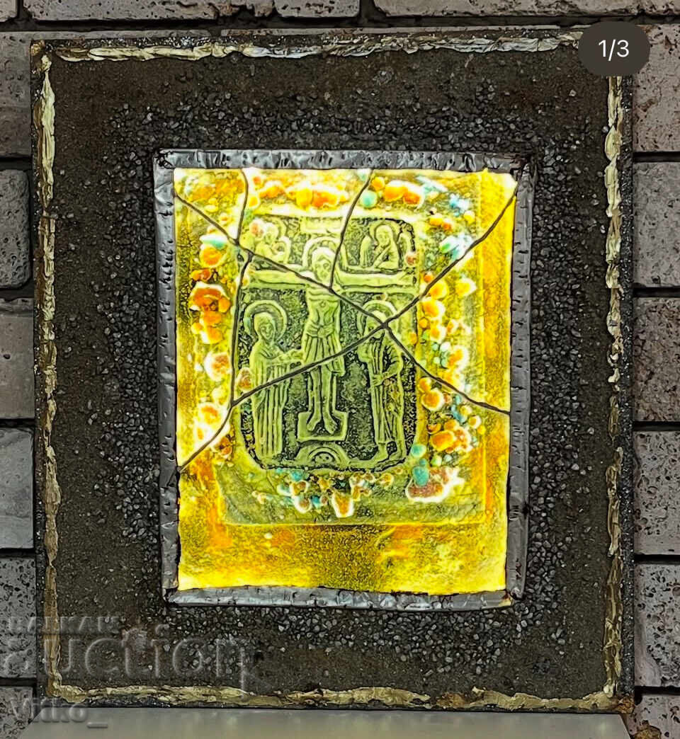 Stavri Kalinov, glass illuminated painting - icon with price 859.00 BGN | € 439.20