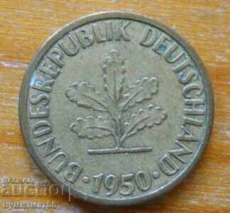 5 Pfennig 1950 - Germany with price € 0.26 | 0.51 BGN