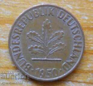 1 Pfennig 1950 - Germany ( D ) with price 0.40 BGN | € 0.20 1 Pfennig 1950 - Germany ( D ) with price 0.40 BGN | € 0.20