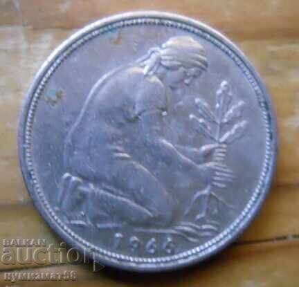 50 pfennig 1966 - Γερμανία με τιμή 0.80 BGN | € 0.41 50 pfennig 1966 - Γερμανία με τιμή 0.80 BGN | € 0.41