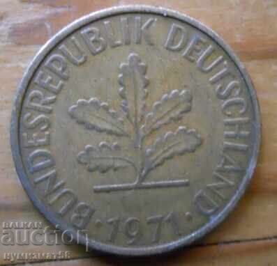 10 pfennig 1971 - Germania cu preț € 0.10 | 0.20 BGN