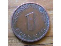 1 pfennig 1977 - Germania