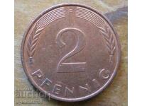 2 пфенига 1981 г  - Германия