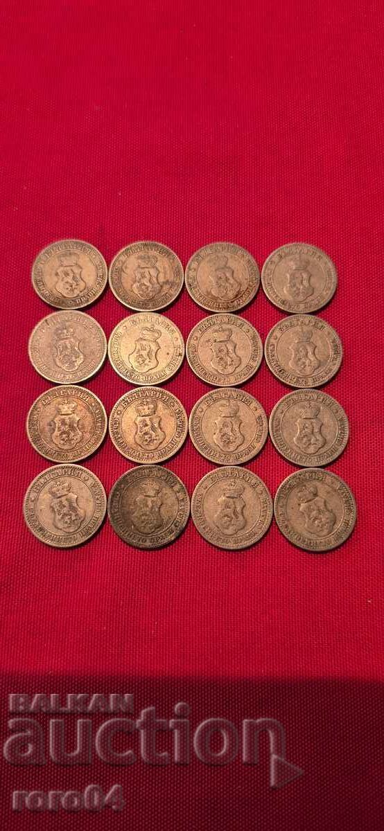 5 STOTINKI - 1906 g. - 16 BUCĂȚI - 5
