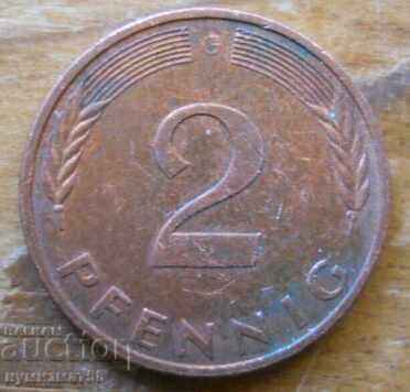 2 pfennig 1988 - Γερμανία