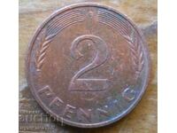 2 pfennig 1988 - Γερμανία