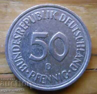 50 pfennig 1990 - Germany 50 pfennig 1990 - Germany